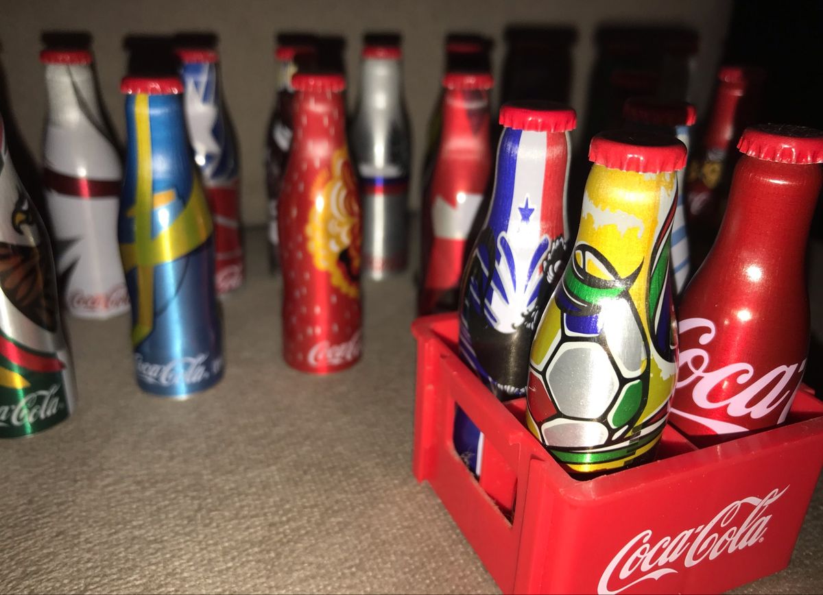 Coleção de Mini Garrafinhas da Cocacoca