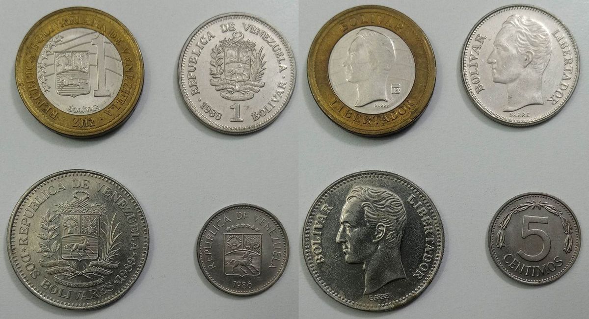 Coleção de Moedas Antigas da Venezuela