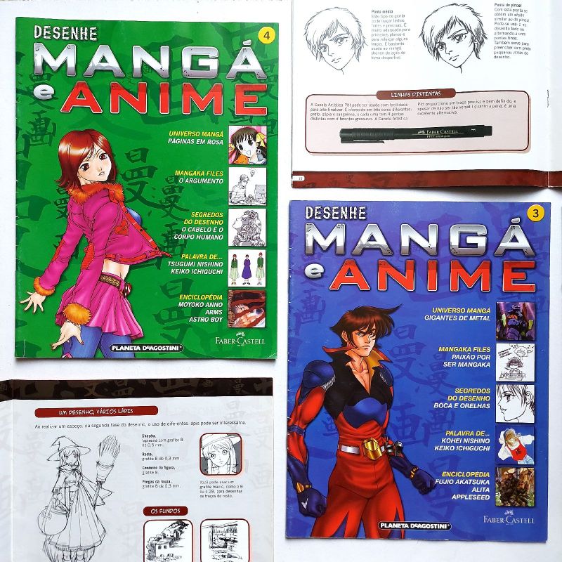 Coleção Desenhe Manga e Anime  Livro Faber Castell Usado 88660160