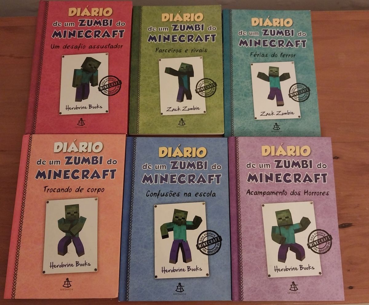 Coleção Diário de Um Zumbi do Minecraft - Vol. 1 Ao 6 | Item Infantil ...