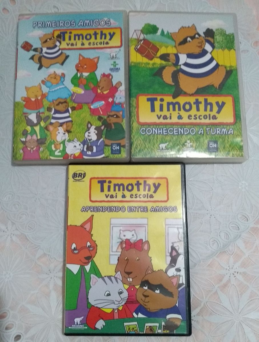 Coleção Dvds Timothy Vai a Escola Item Infantil Timothy Vai A Escola Usado enjoei