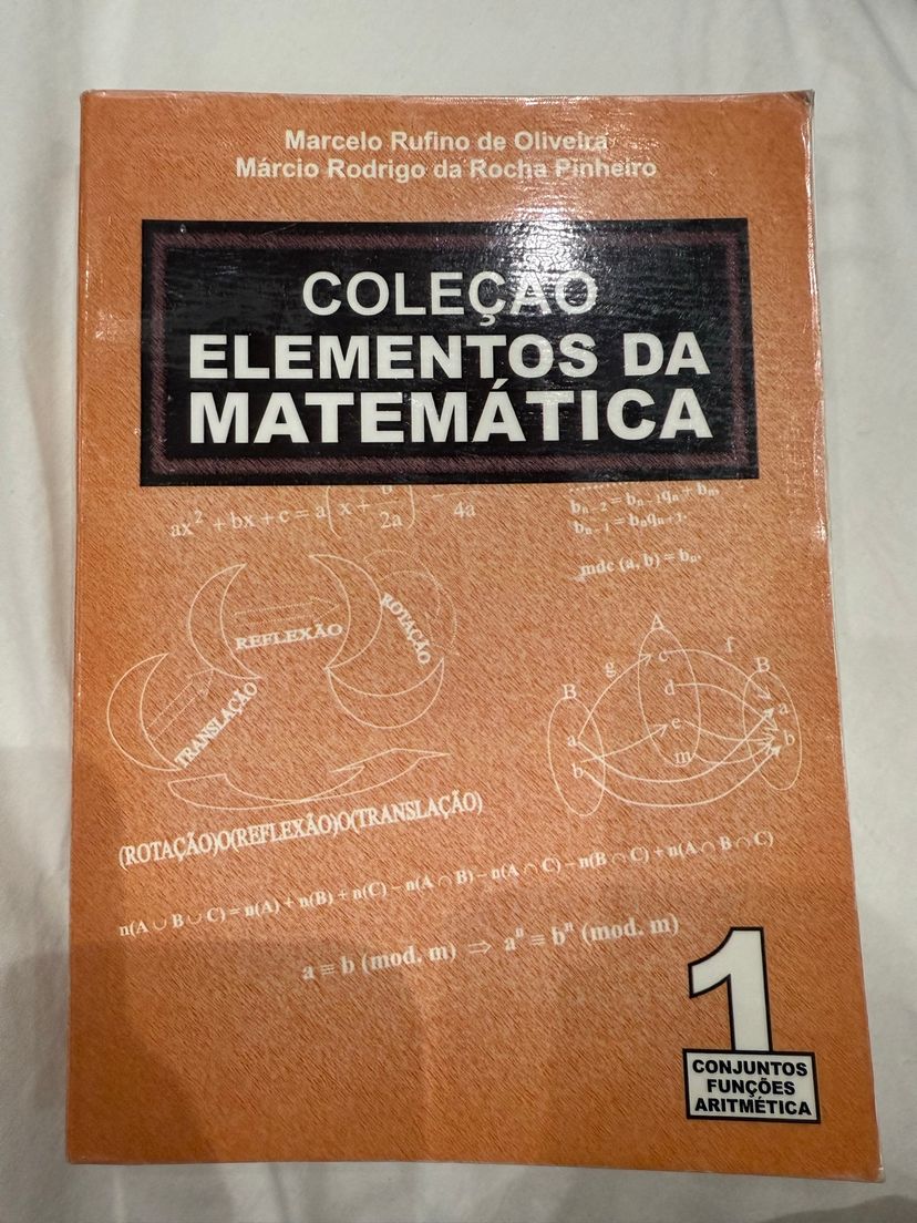 Coleção Elementos da Matemática Vol 1 (marcelo Rufino e Márcio Rodrigo ...