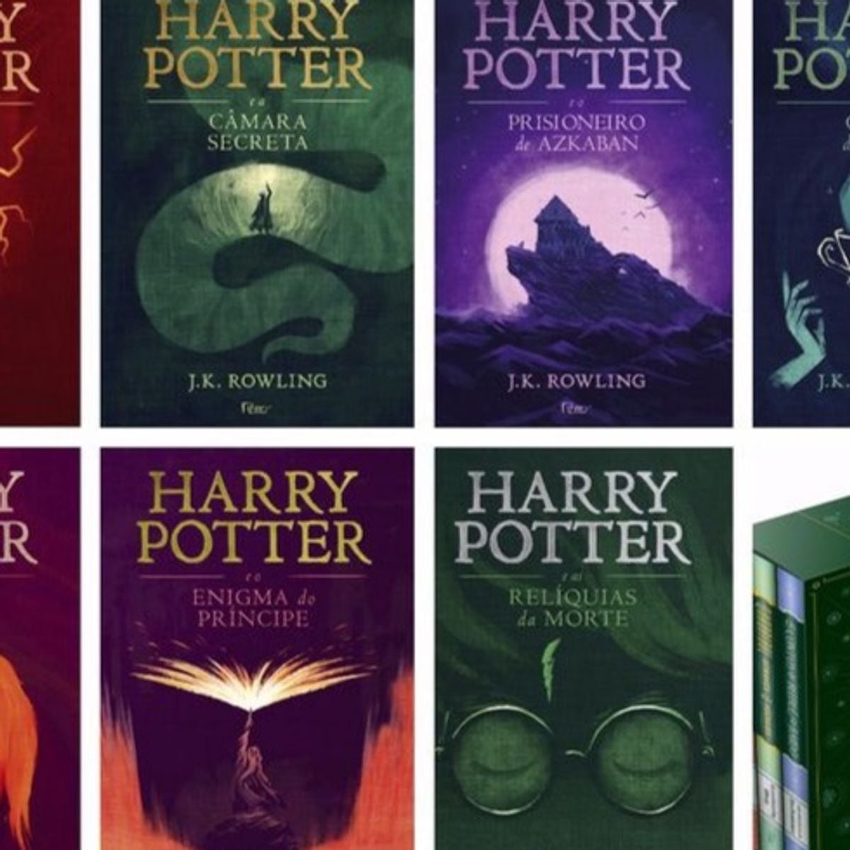 Coleção Harry Potter Série Completa Capa Dura 8 Livros | Livro Harry ...
