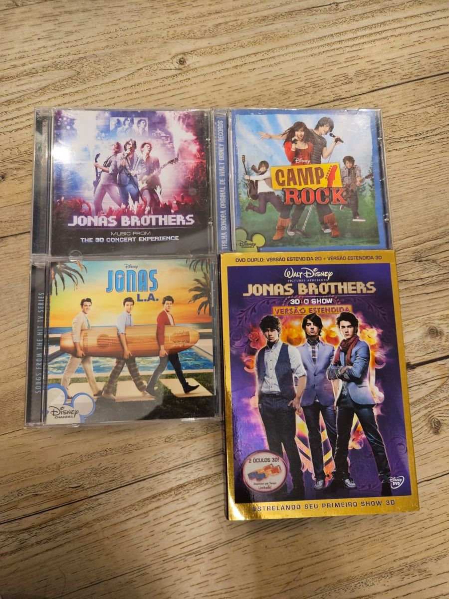 Coleção Jonas Brothers 7 Cds e 1 Dvd Kit Jonas Brothers Item de Música Jonas Brothers Usado