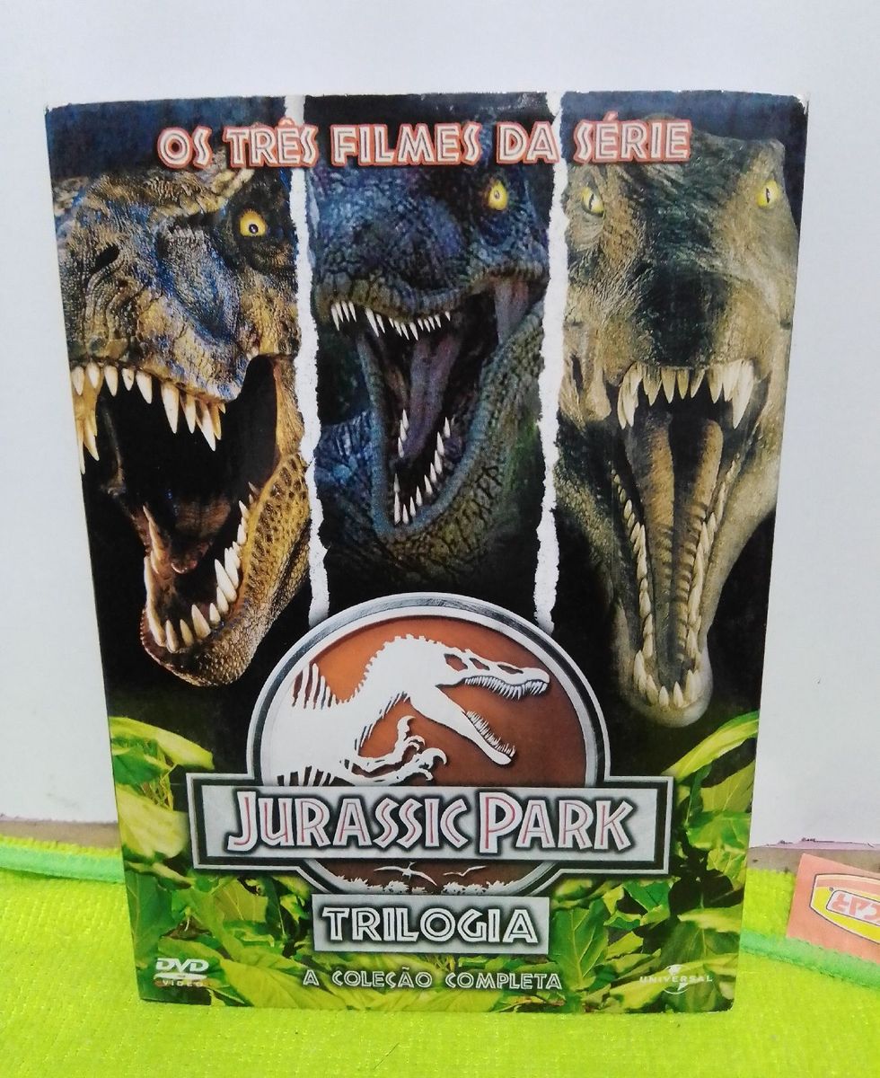 Coleção Jurassic Park De Steven Spielberg A Trilogia Original Filme E Série Dvd Usado 78928887 4051