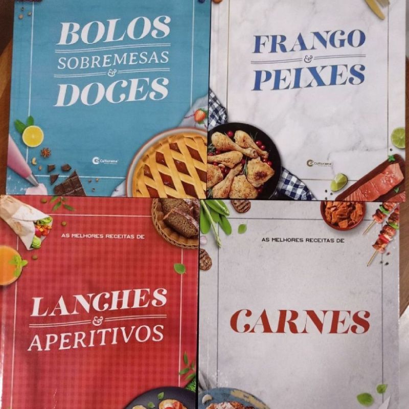 Coleção Livro Receitas/culinária | Livro Culturama Usado 75604515 | enjoei