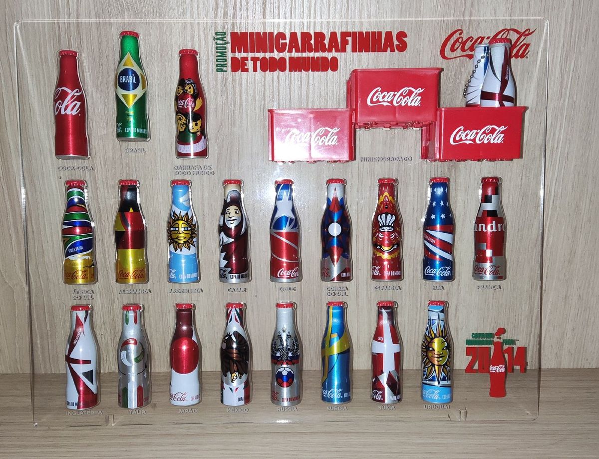 Coleção Mini Garrafinhas da Coca Cola