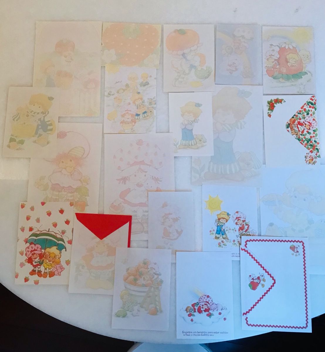 Coleção Moranguinho Anos 80 Item De Papelaria Nunca Usado 76290211