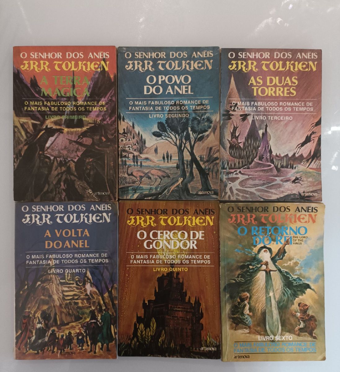 Coleção O Senhor Dos Anéis - Tolkien - Editora Artenova - Raridade ...