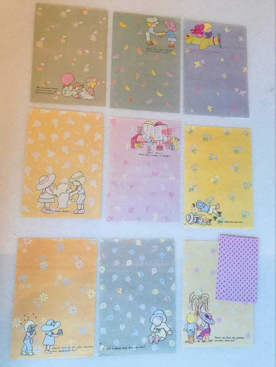 Coleção Papel De Carta Anos 80 1 Item De Papelaria Nunca Usado