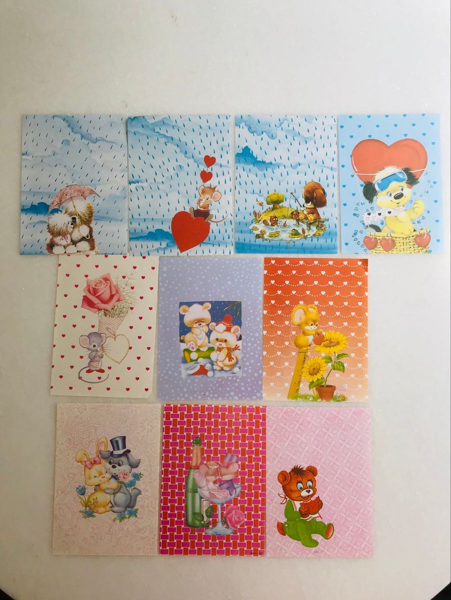 Coleção Papel De Carta Anos 80 17a Item De Papelaria Nunca Usado