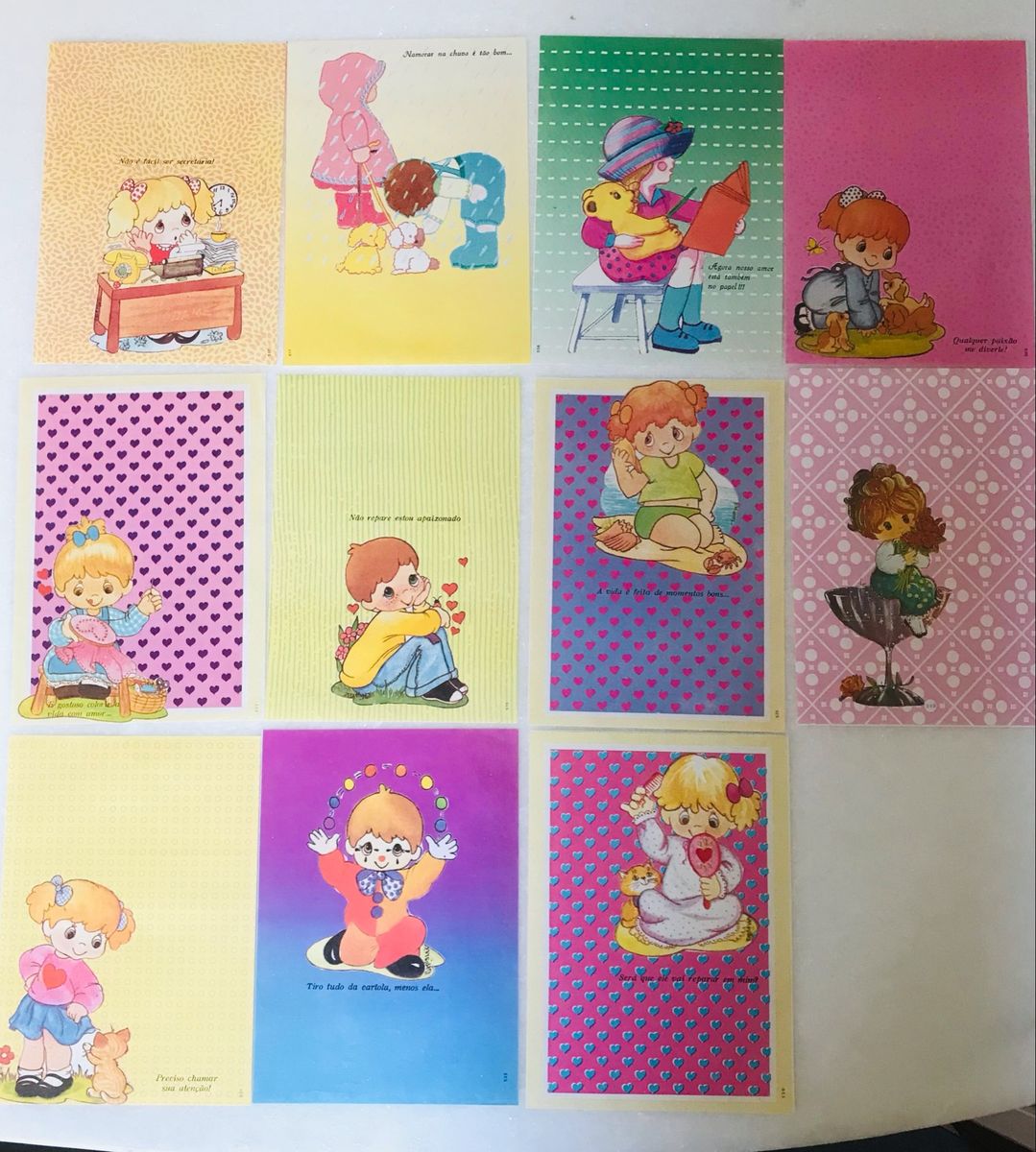 Coleção Papel De Carta Anos 80 6 Item De Papelaria Nunca Usado