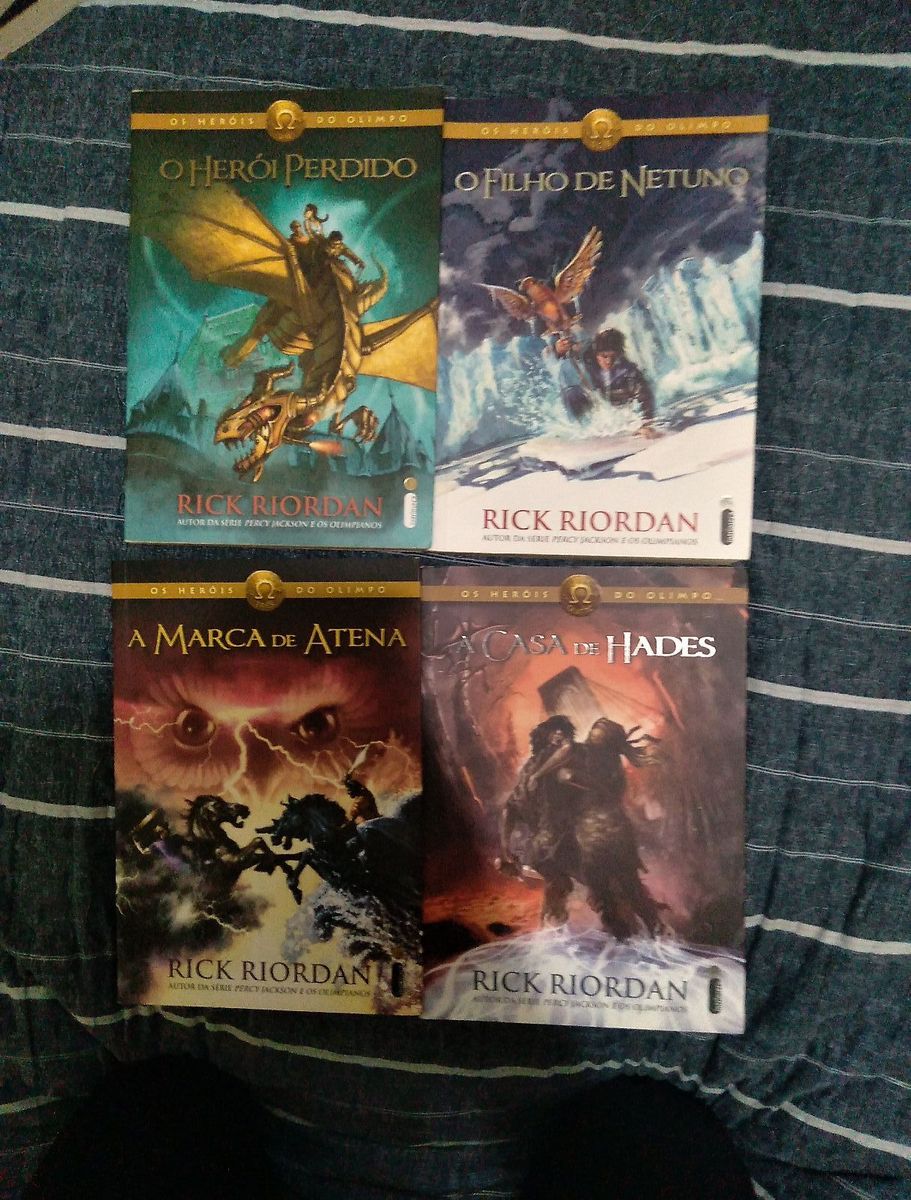 Coleção Percy Jackson Os Heróis Do Olimpo 4 Livros Usado Ótimo Estado Livro Rick Riordan