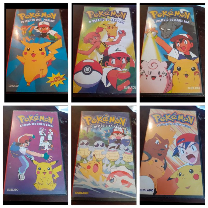 Coleção Vhs Para Dvd Pokemon Dublado