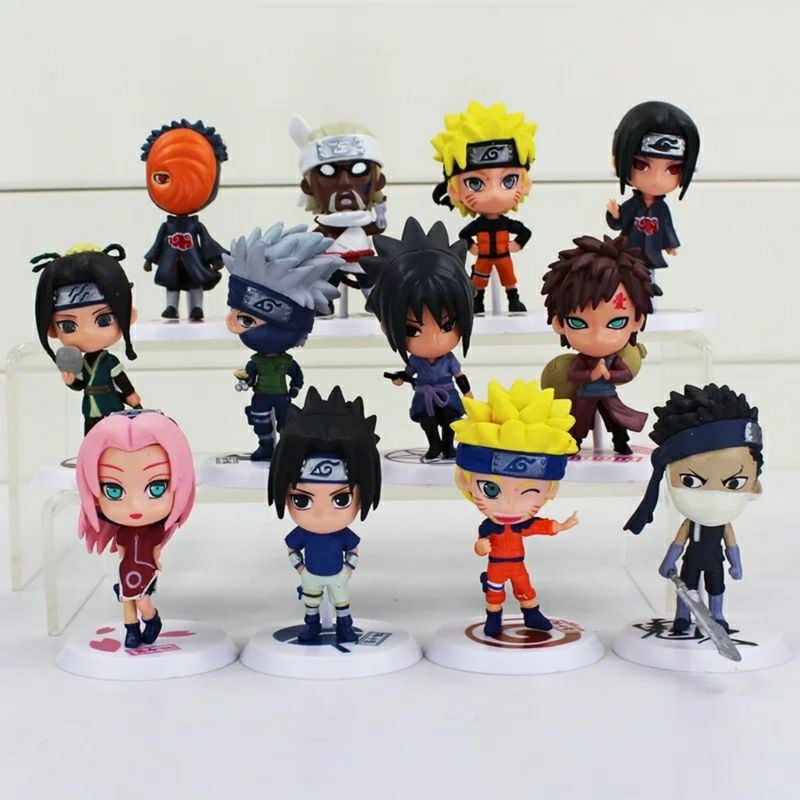 Naruto E Sasuke Action Figure (colecionável) Clássico