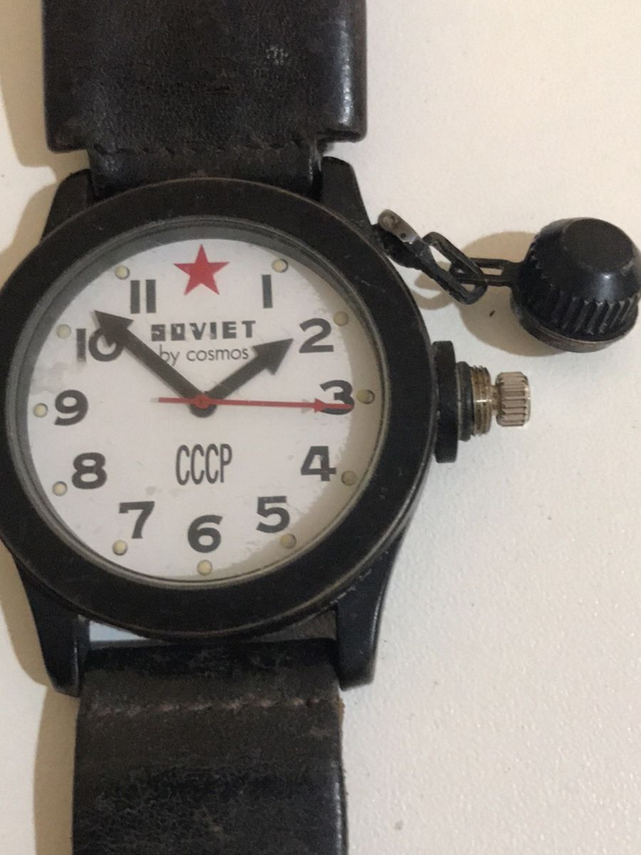 Colecionismo Relógio Soviet Cccp By Cosmos Resistente a Agua Caixa em ...