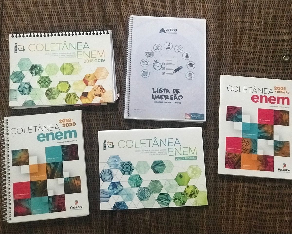Coletânea Enem Poliedro + Lista de Imersão | Livro Poliedro Usado ...