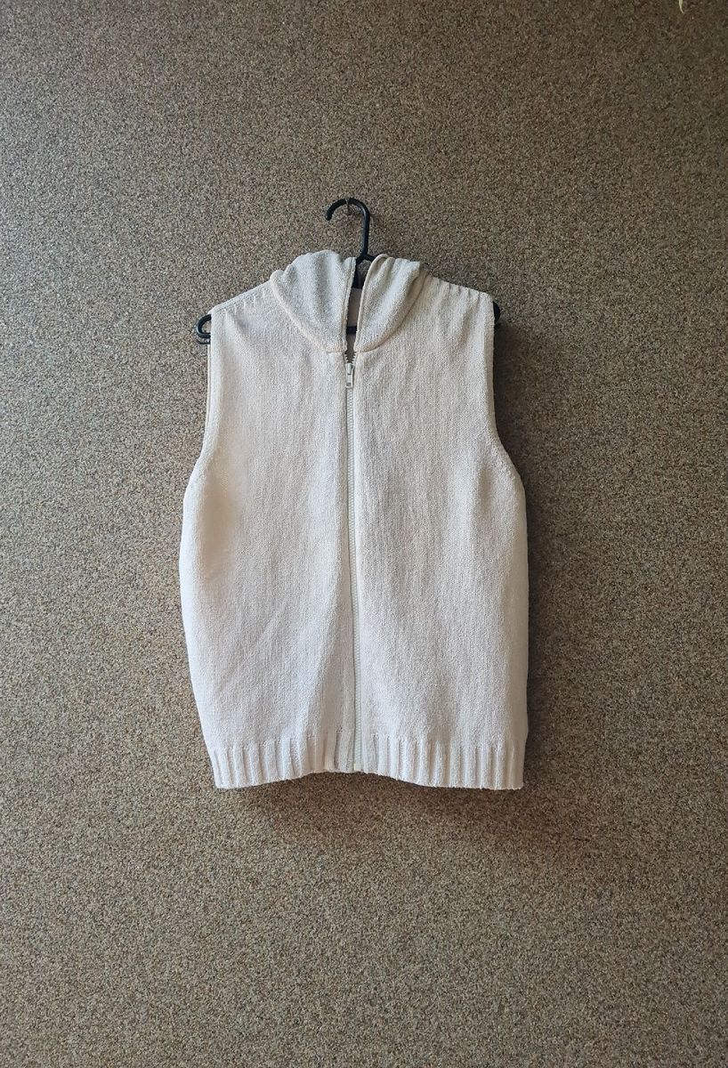 Colete de Tricô Off-white | Colete Feminino Manooch Maglieria Usado ...