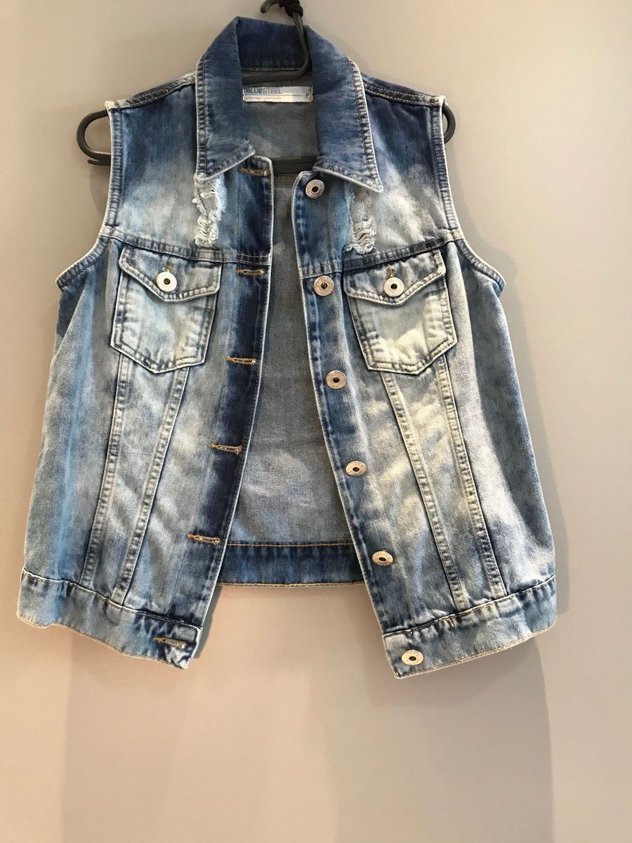 colete jeans feminino renner