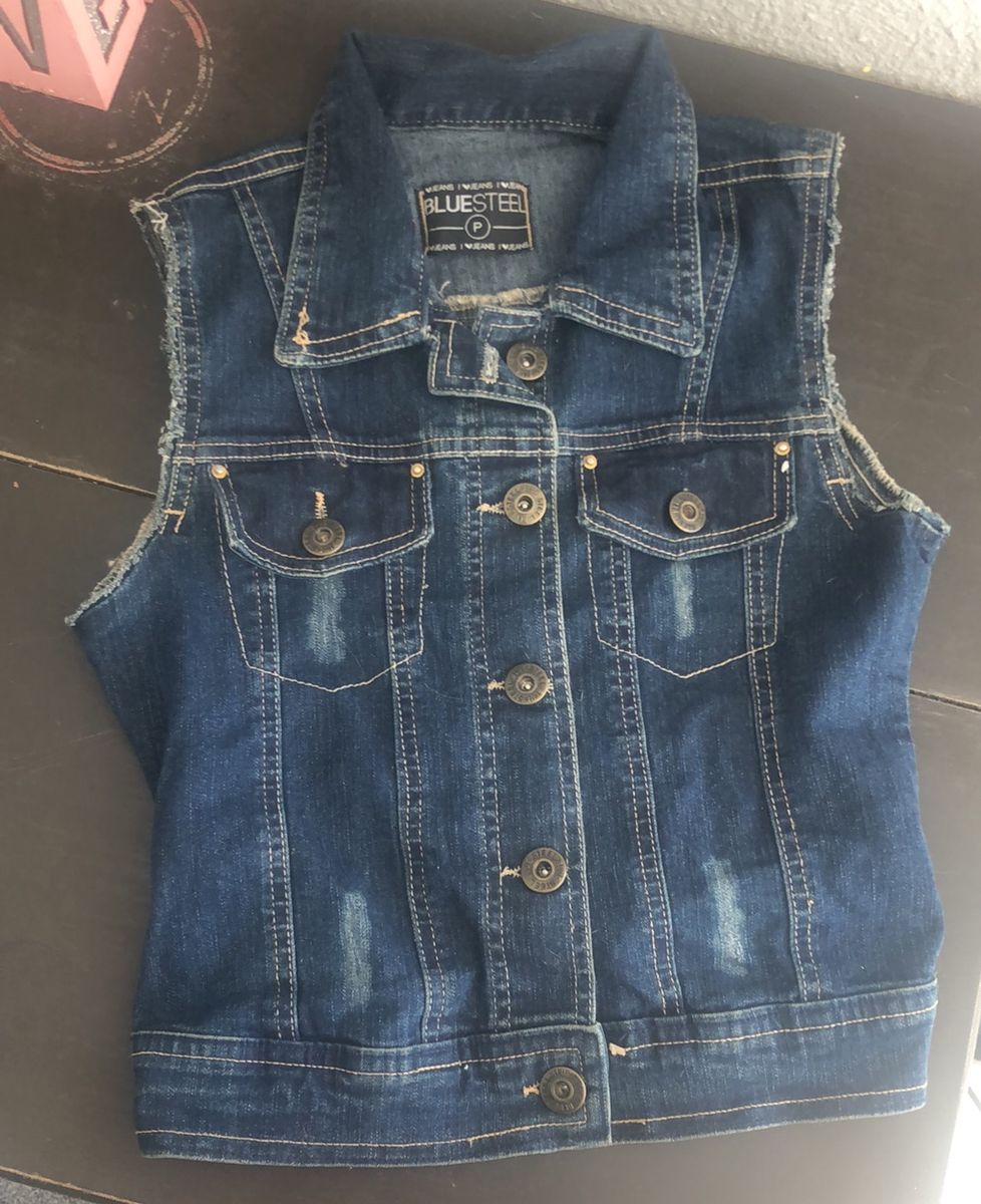 colete jeans feminino c&a