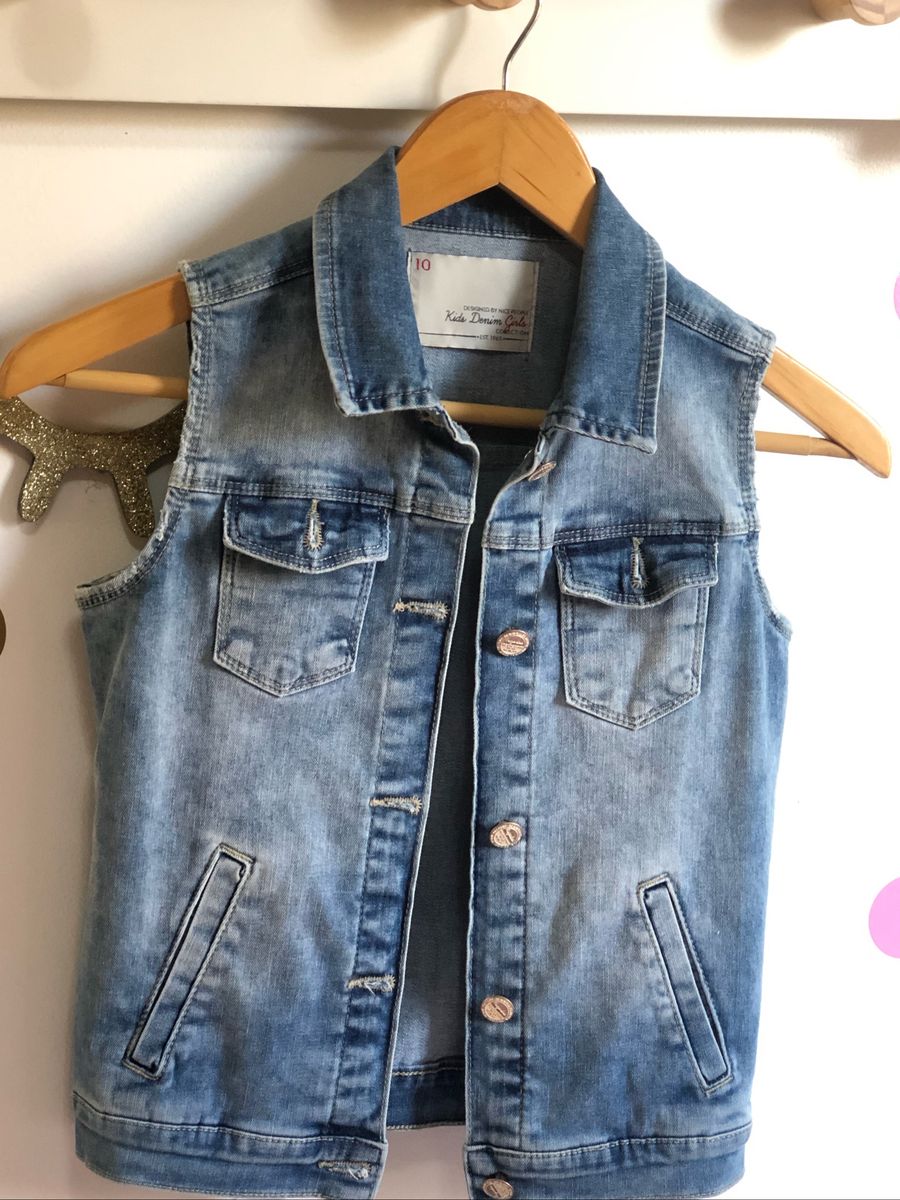 colete jeans infantil hering