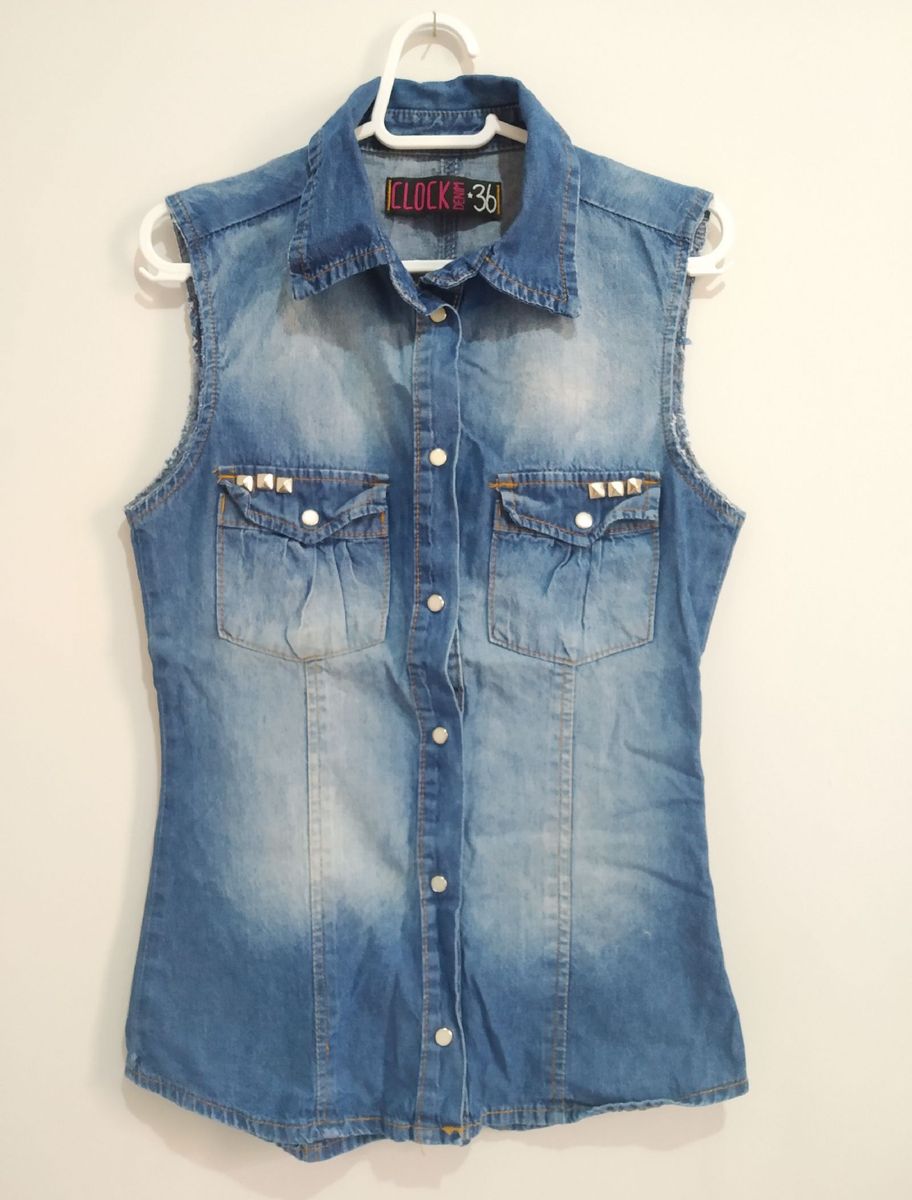 colete jeans feminino c&a