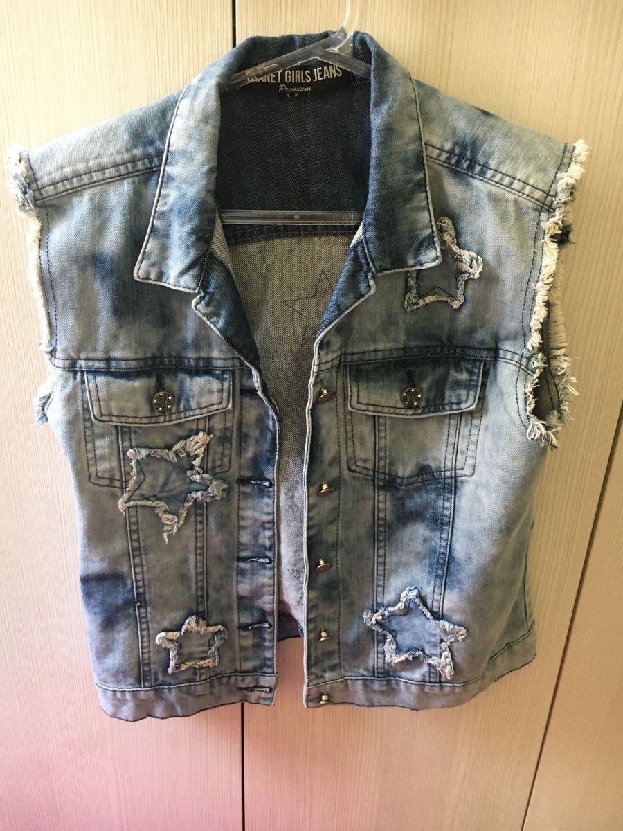 colete jeans planet girl