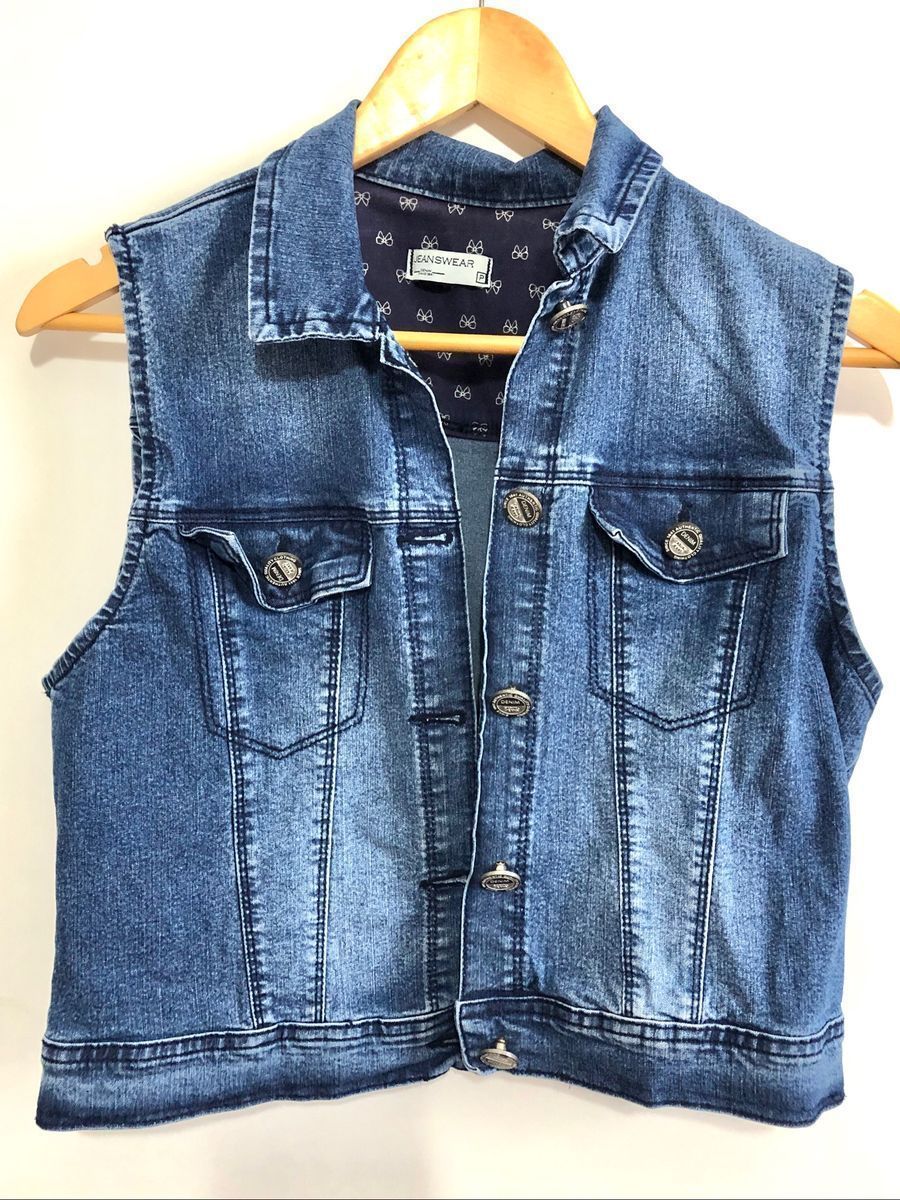 colete jeans feminino c&a