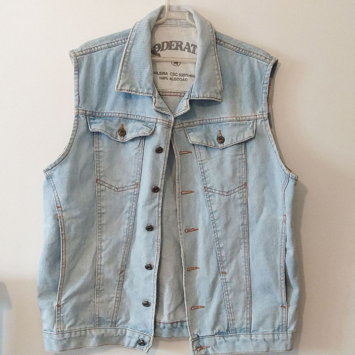 colete oversized jeans claro moderation. - coletes moderation
