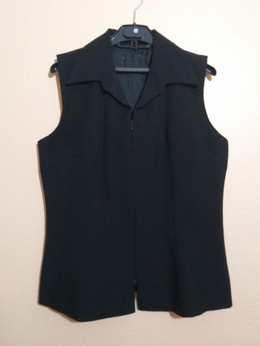 colete camisa social feminino