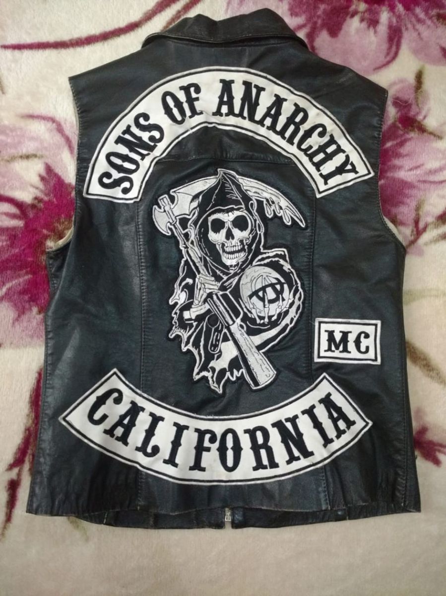 jaqueta sons of anarchy couro