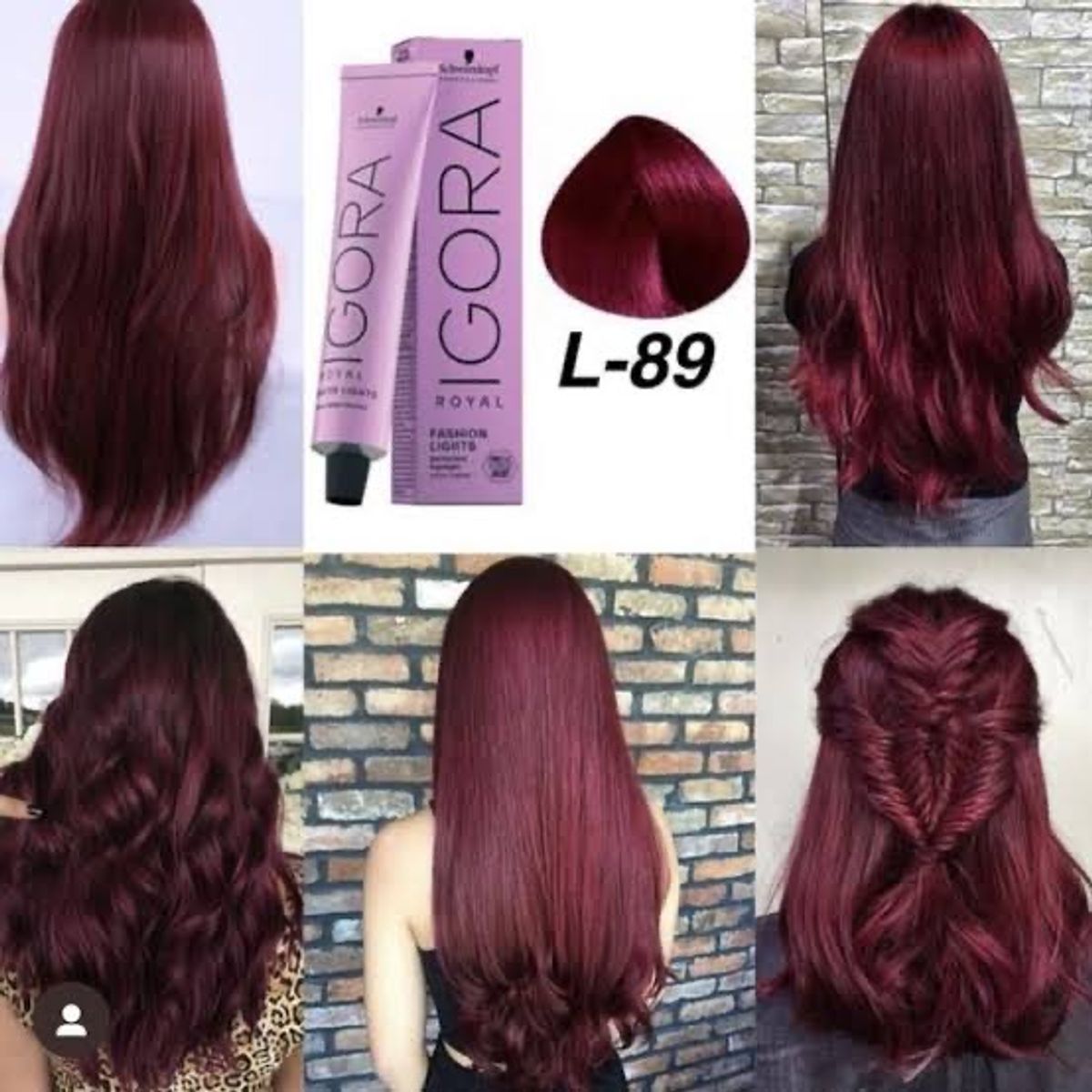 Coloração Schwarzkopf Igora Royal Tintura 60g L-89 Cherry Hair ...