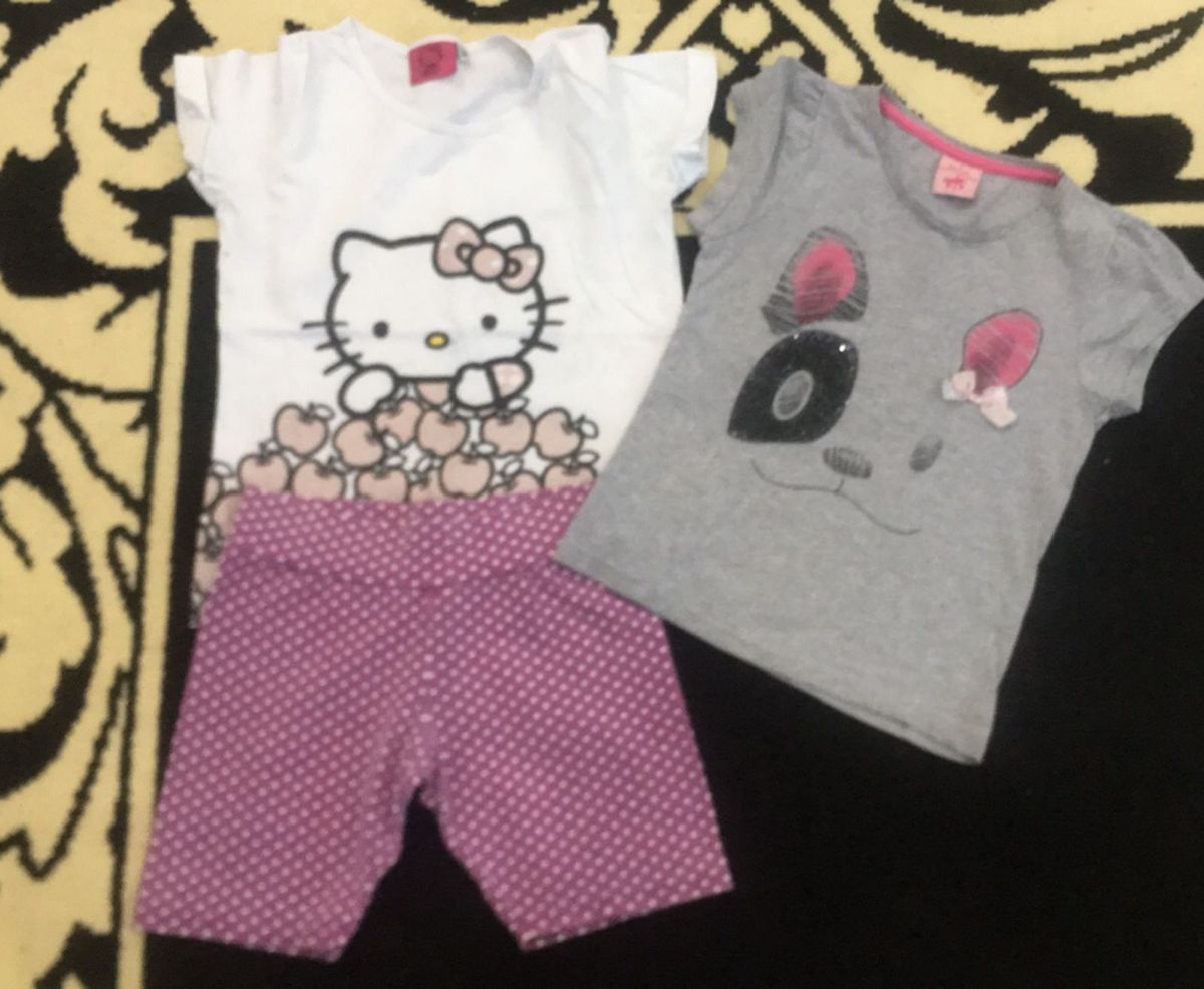 Combo 2 Baby Loock Mais Bermudinha Coton Roupa Infantil Combo 2 Baby Loock Mais Bermudinha Coton Roupa Infantil