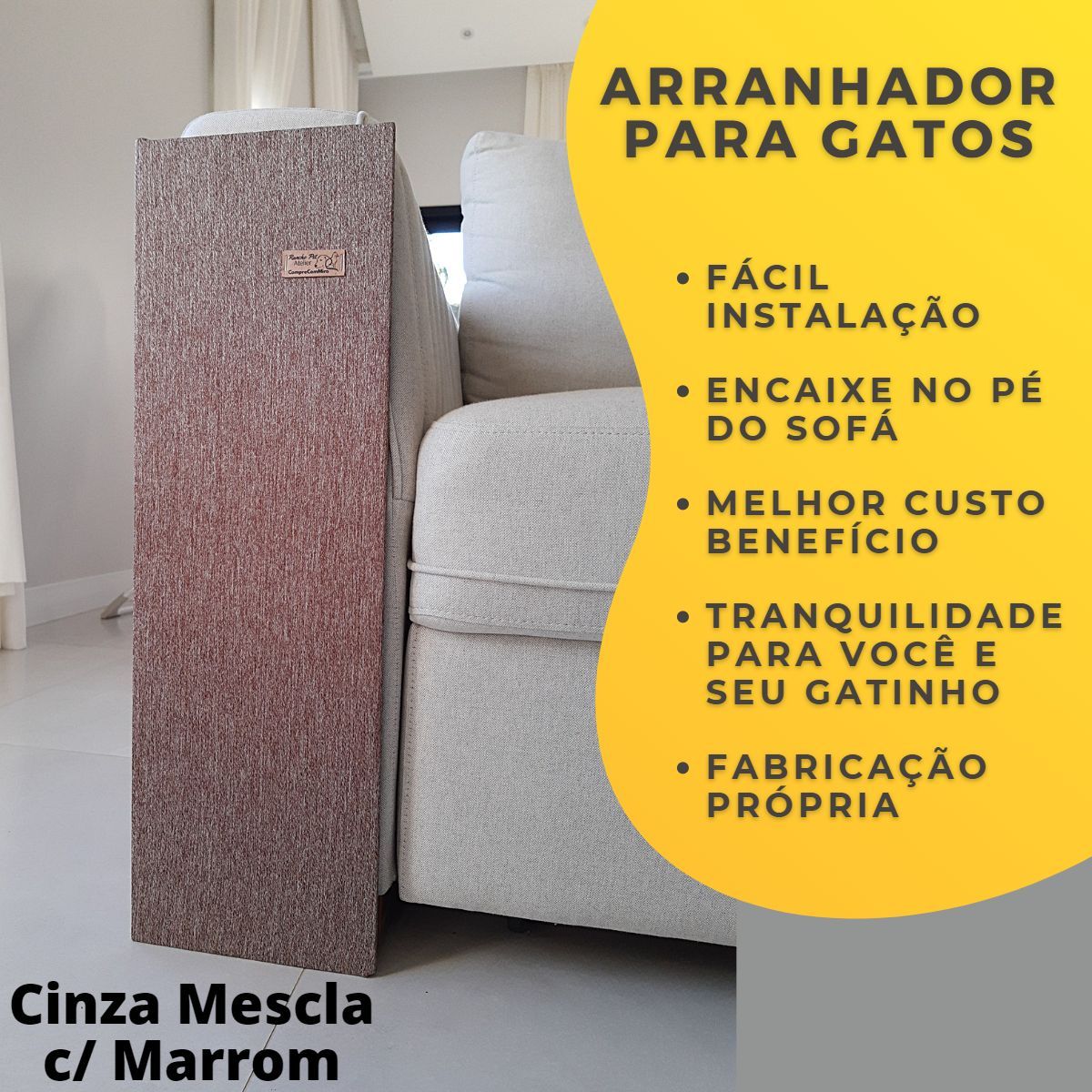 Combo 4 Arranhador para Gatos Canto de Sofá Proteção Cama Box 14x55cm  Altura | Sofá Comprecommiro Nunca Usado 79856909 | enjoei