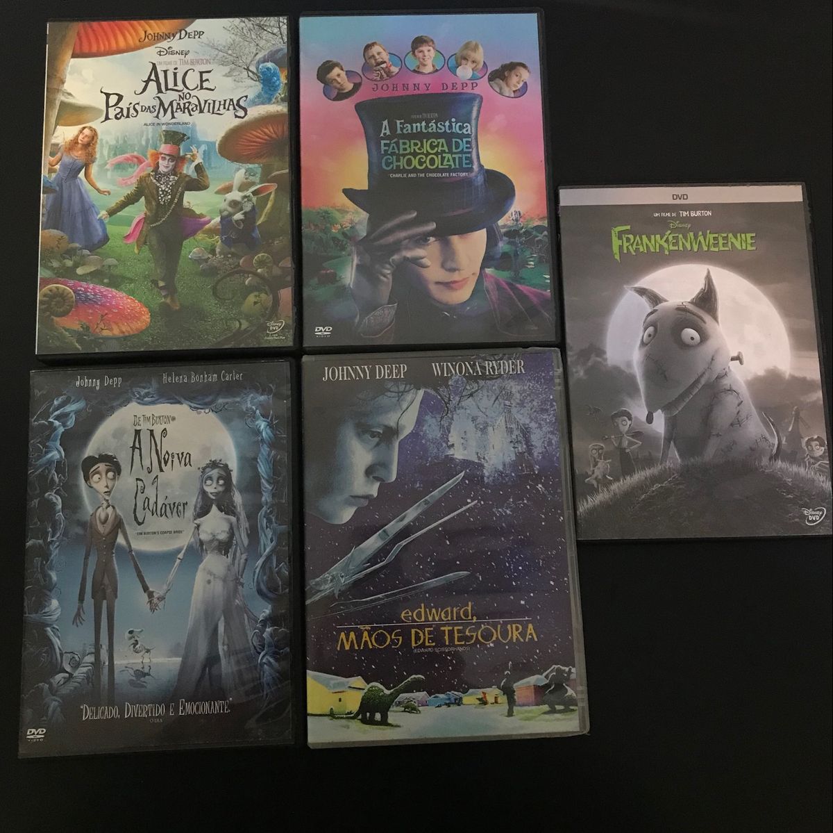 Combo 5 Dvds Tim Burton | Filme e Série Dvd Usado 96670718 | enjoei