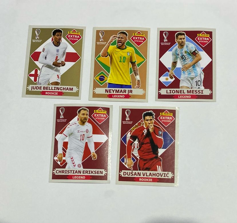 Combo 5 Figurinhas Lendárias Álbum Da Copa Do Mundo 2022 | Item P ...