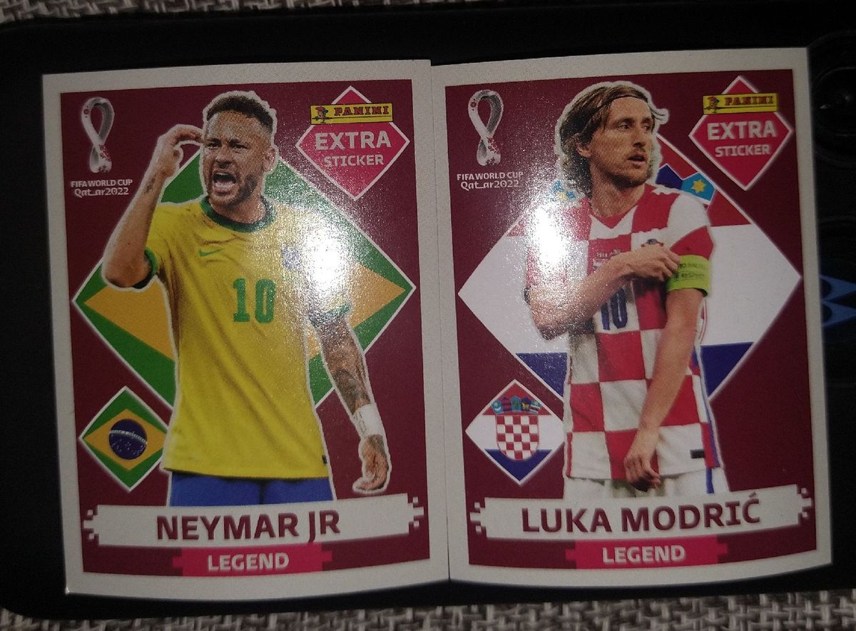 Combo Com 2 Figurinhas Extras Bordô - Neymar Jr E Luka Modri | Livro ...