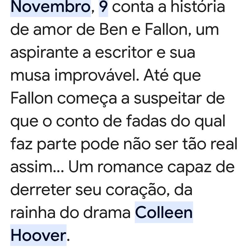 É assim que acaba - Colleen Hoover + Novembro, 9 - Colleen Hoover