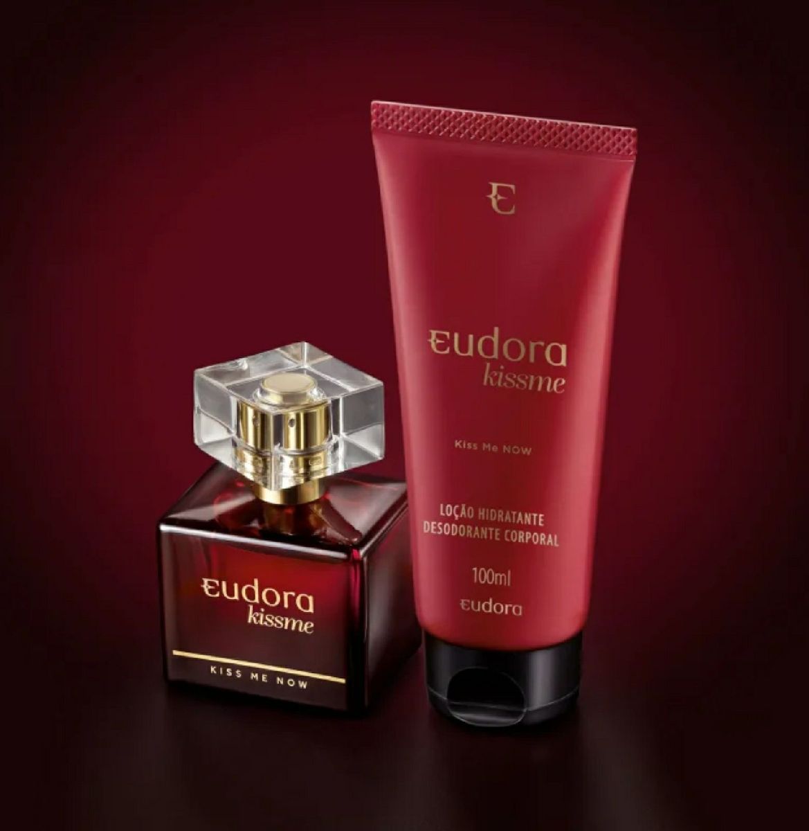 Combo Kiss Me Now Eudora =desodorante Colônia 50ml + Loção Corporal