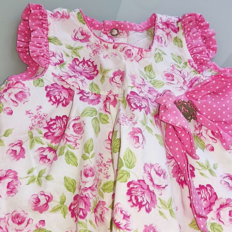 Macacão Bebê Menina Verão Flores Rosa Tam P a G - Paraíso - Loja de Roupa  Infantil Para Meninas, Meninos e Bebês