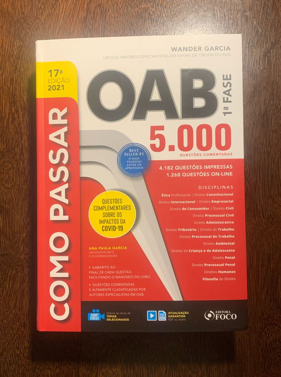 Como Passar Na Fase Da Oab Ed Livro Editora Foco Nunca