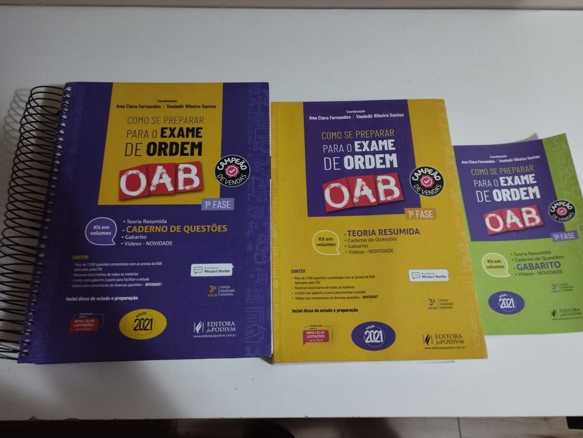 Como Se Preparar Para O Exame Da Ordem Oab 2021 Livro Editora Juspodivm Usado 85485949 Enjoei 8824