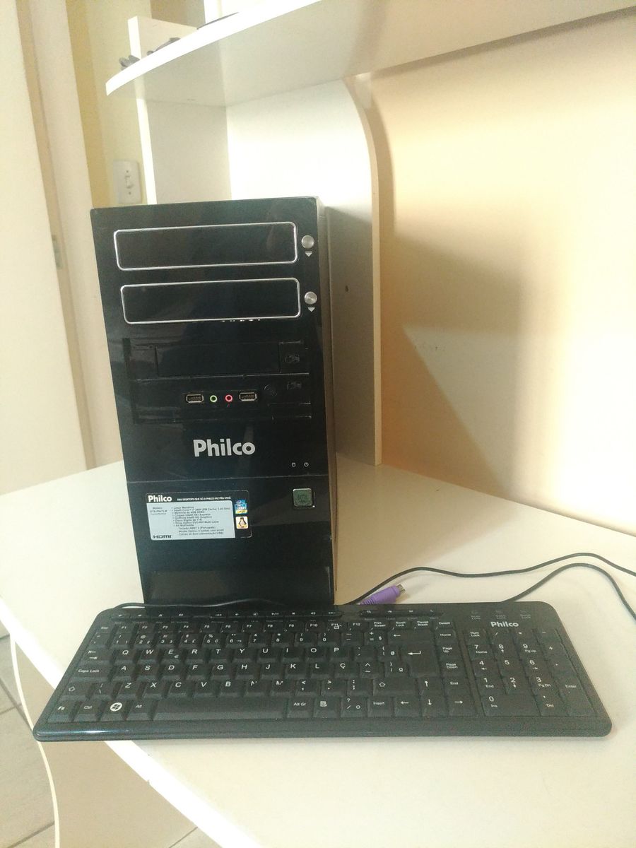 Computador de mesa philco desktop e teclado computador desktop