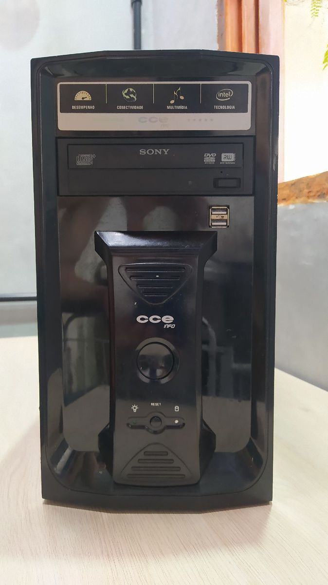 Computador Desktop Cce Ddr3 Windows 7 Starter + Mouse + Teclado + Caixa ...