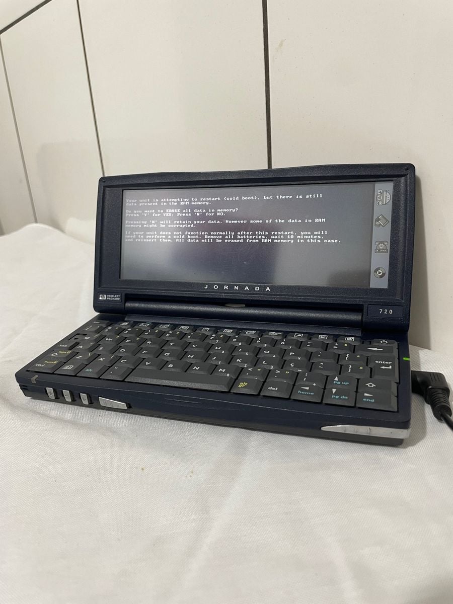Computador Pda Portátil Hp Jornada 720 Windows Ce,Está sem a