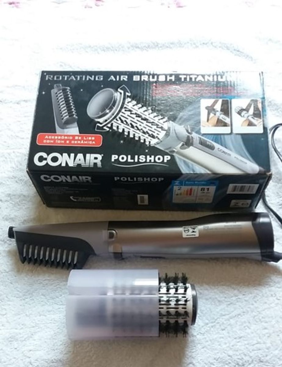 Conair Rotating Air Brush Titanium 220v Produto p/ Cabelos Feminino