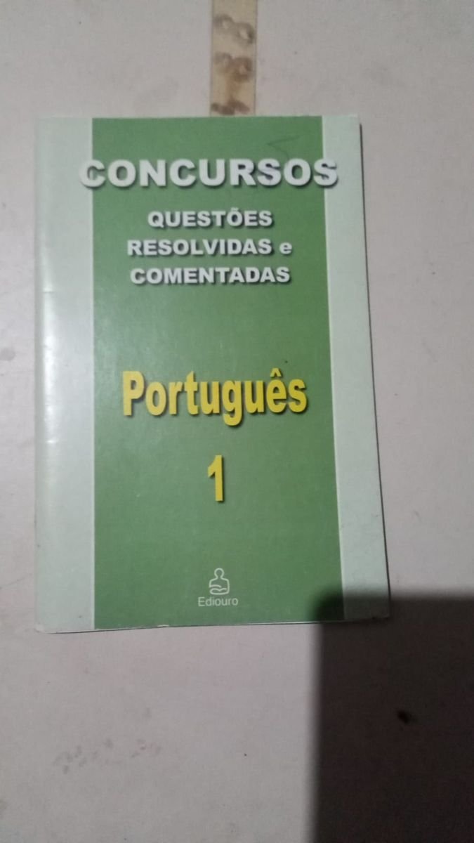 Concursos Questões Resolvidas E Comentadasportuguês 1 Livro Livro Usado 65364002 Enjoei 7206