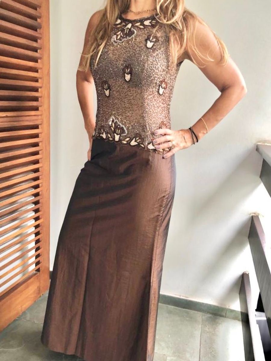 vestido de festa saia e blusa