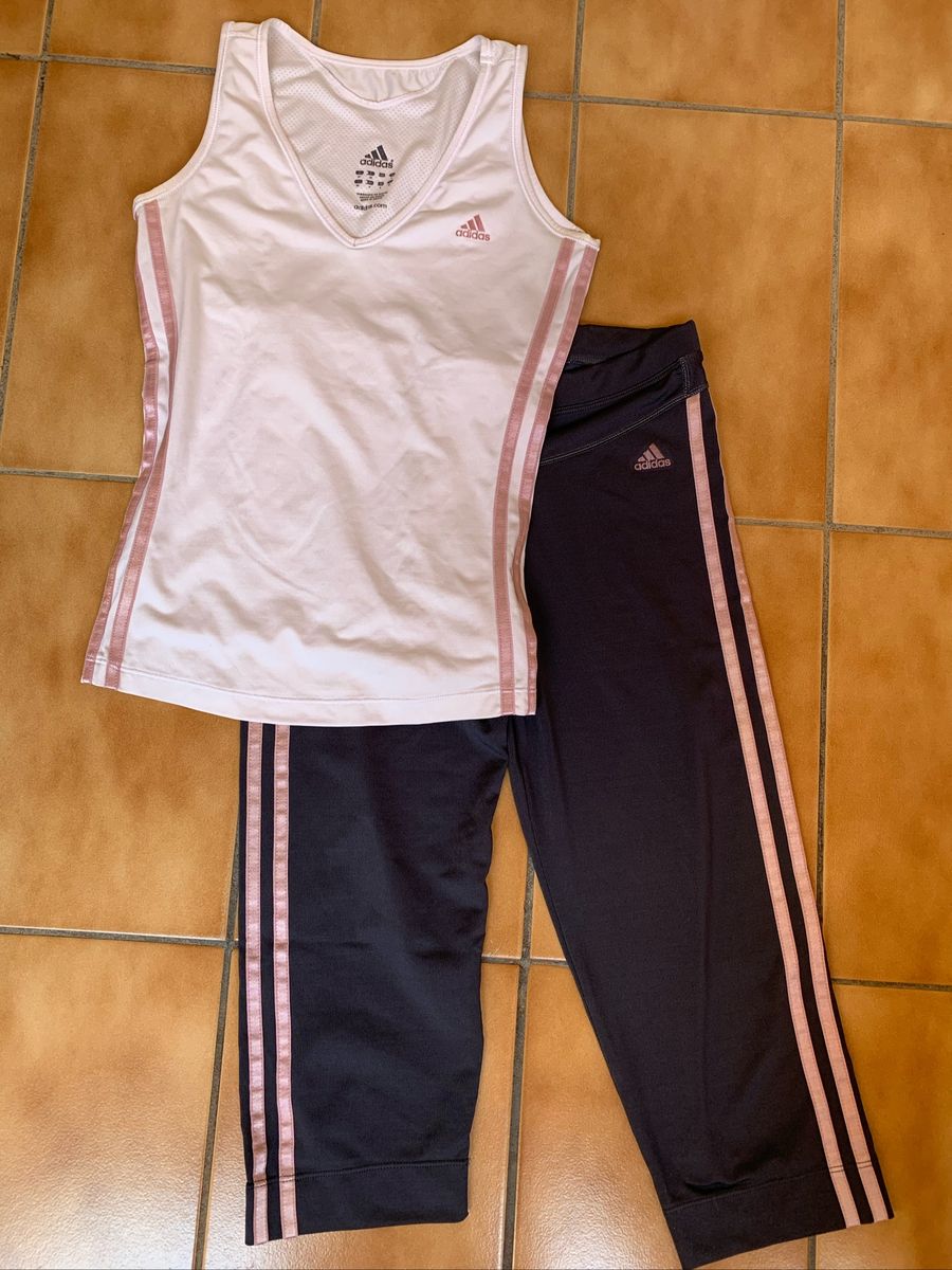 conjunto adidas feminino academia