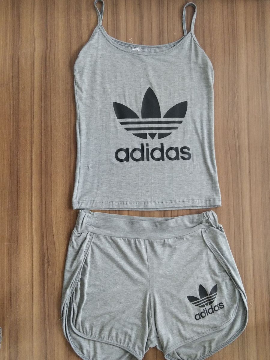 conjunto adidas feminino short